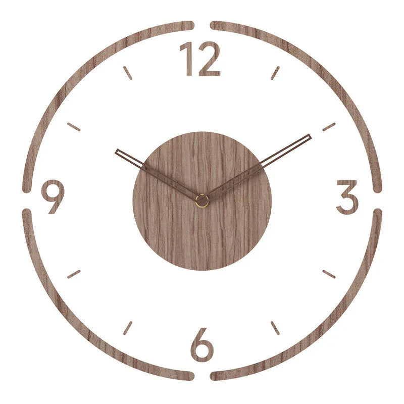 Semplicità nordica in un orologio di legno