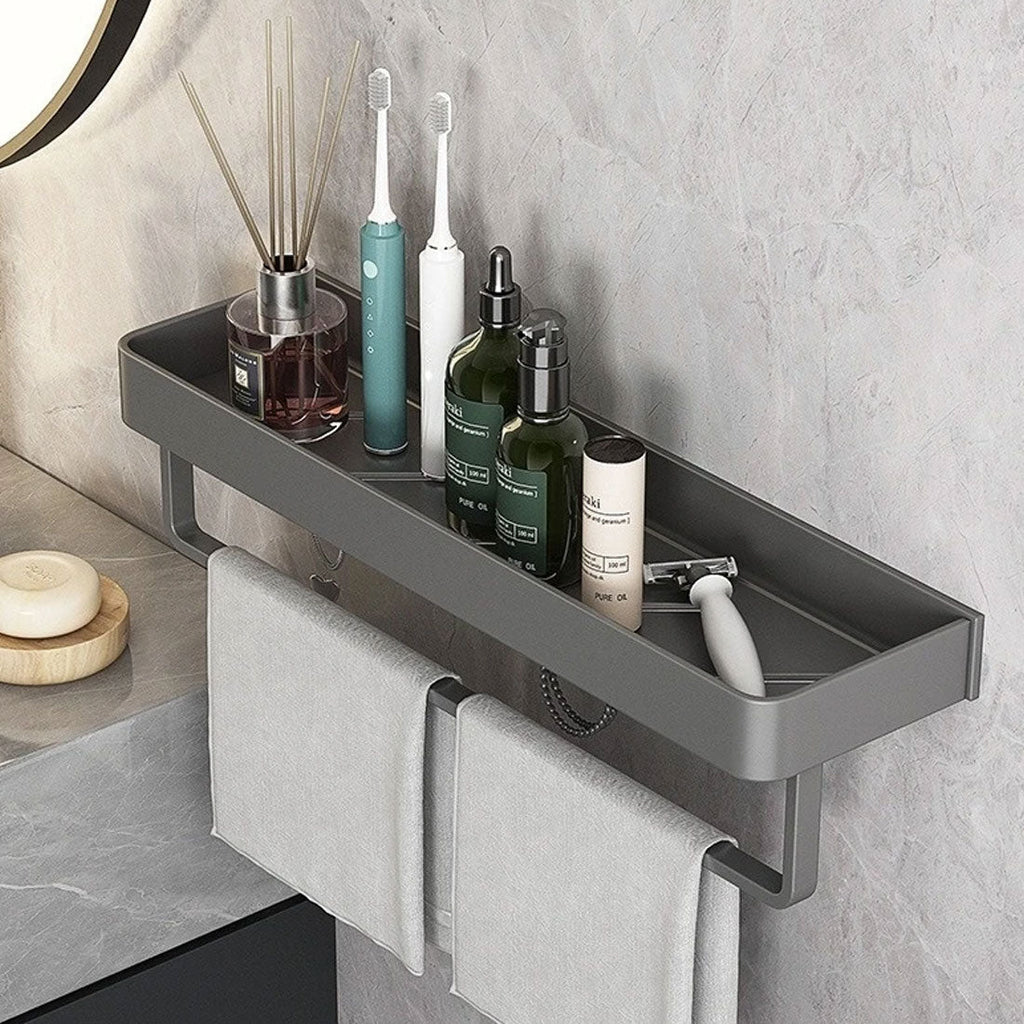 Mensole per bagno contemporanee ed eleganti in grigio