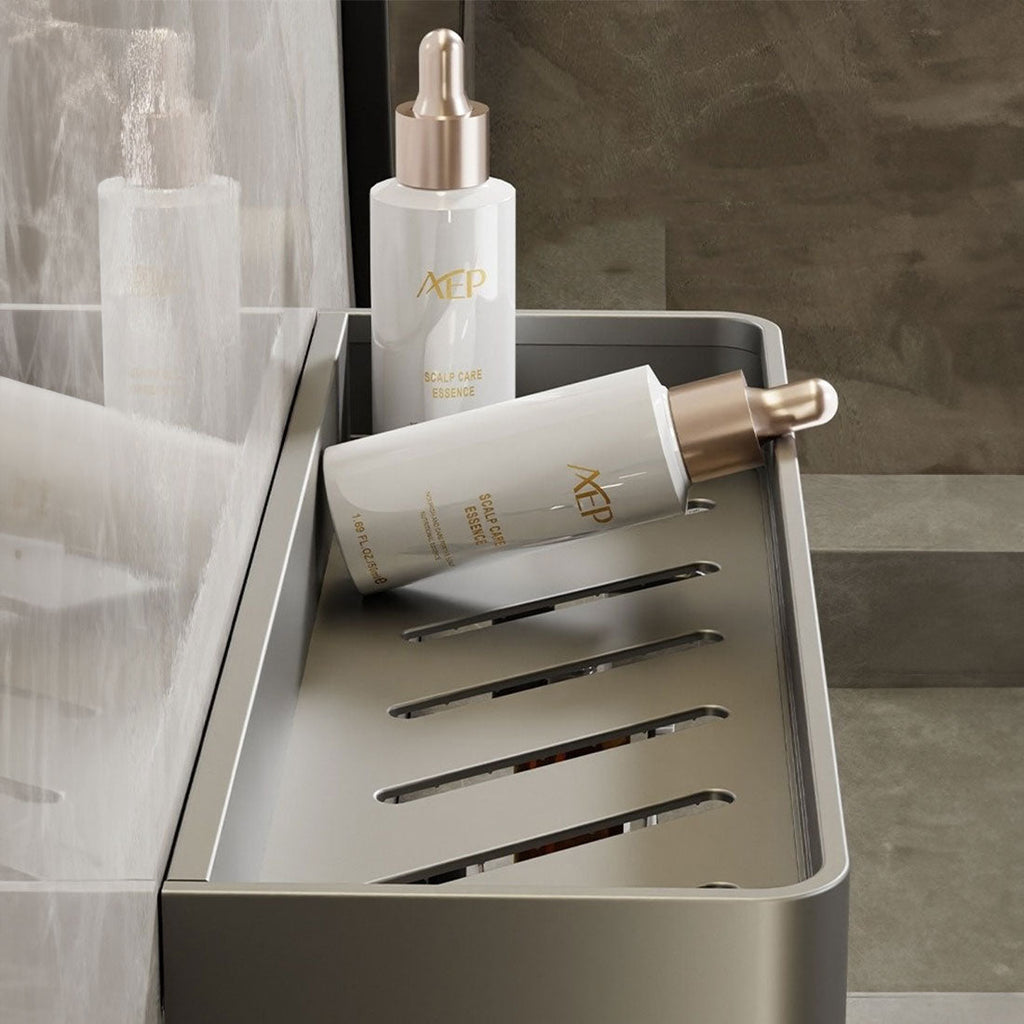 Mensole per bagno contemporanee ed eleganti in grigio