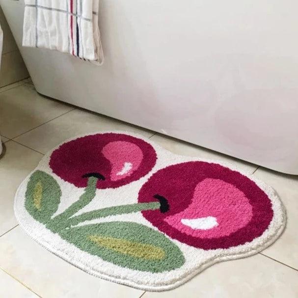 Tappetino da bagno tuftato Vivolux Ciliegia