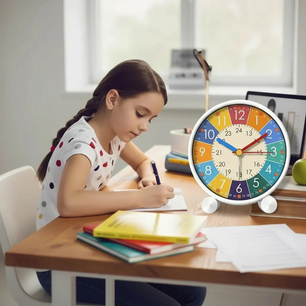 SILENTFUN – Incantevole Orologio Sveglia Silenzioso da Scrivania per Bambini
