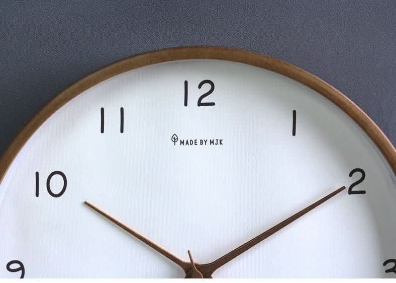Orologio da parete in legno massello Stille Solid Tre