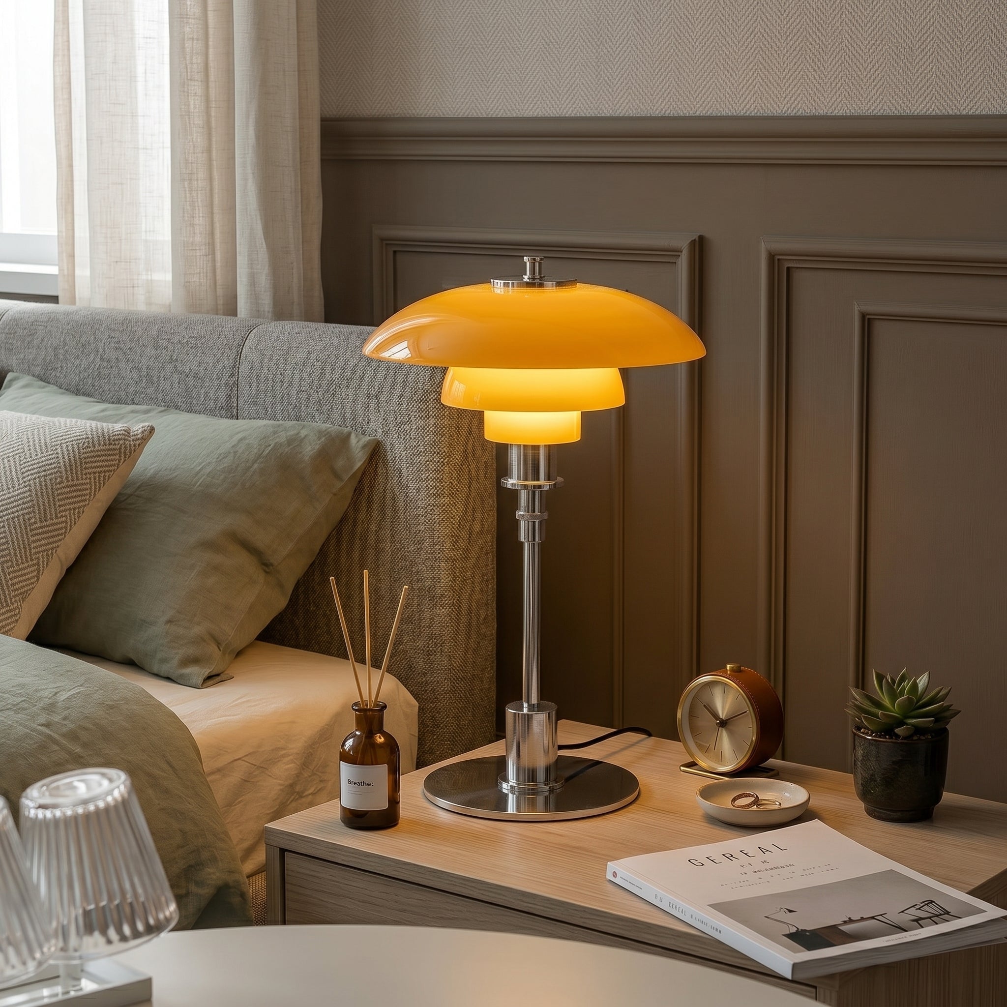 Lampada da Tavolo LED Design Scandinavo Oggetto di Luce Moderno