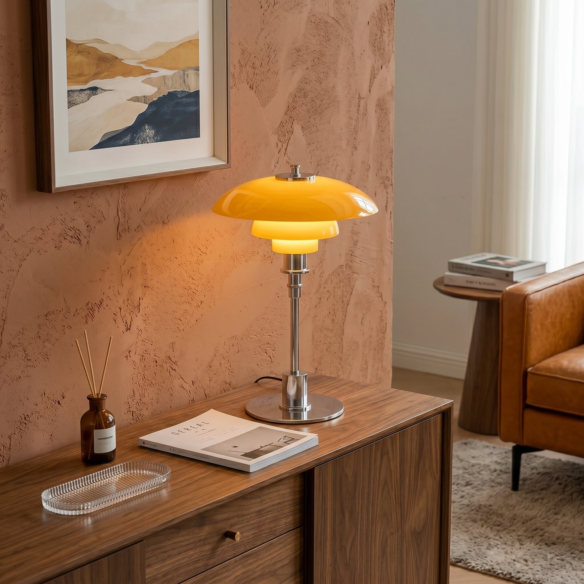 Lampada da Tavolo LED Design Scandinavo Oggetto di Luce Moderno