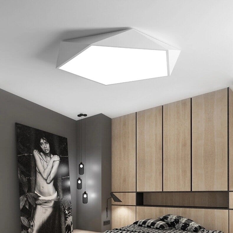 Veluna | Lampada da soffitto LED geometrica con profilo sottile per illuminazione interna moderna