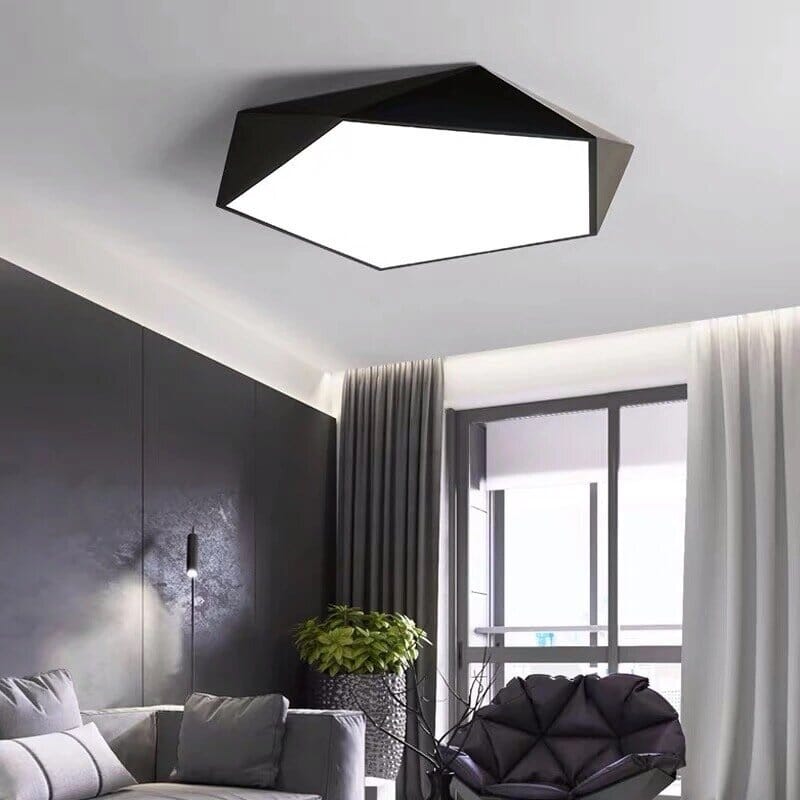 Veluna | Lampada da soffitto LED geometrica con profilo sottile per illuminazione interna moderna