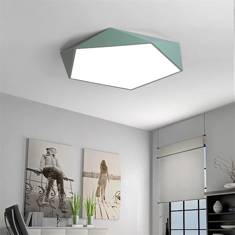 Veluna | Lampada da soffitto LED geometrica con profilo sottile per illuminazione interna moderna