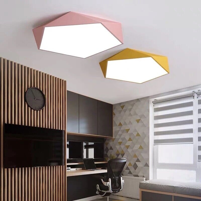 Veluna | Lampada da soffitto LED geometrica con profilo sottile per illuminazione interna moderna