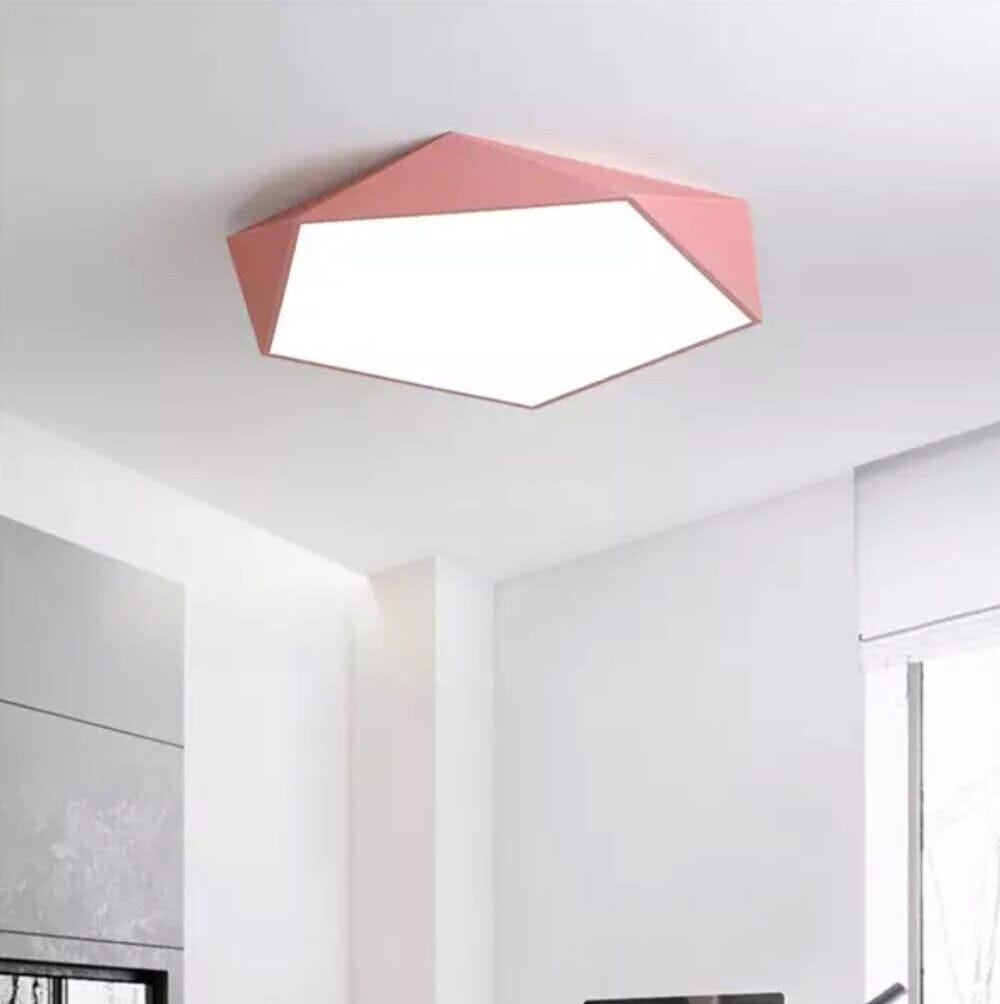 Veluna | Lampada da soffitto LED geometrica con profilo sottile per illuminazione interna moderna
