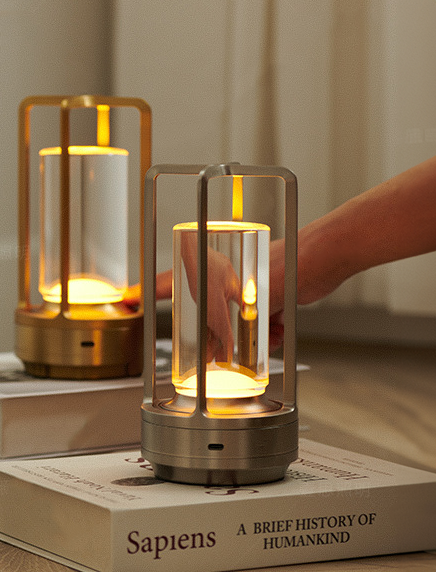 Lampada da Tavolo LED Nordic in Metallo Senza Fili con Dimming Touch