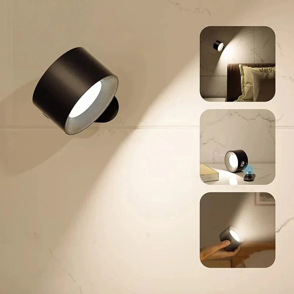 Luce da Parete Wireless Ricaricabile Regolabile per Interni Moderni