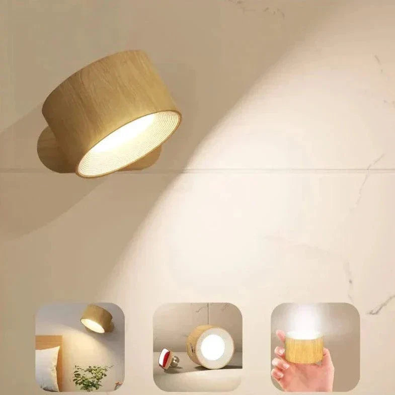 Luce da Parete Wireless Ricaricabile Regolabile per Interni Moderni
