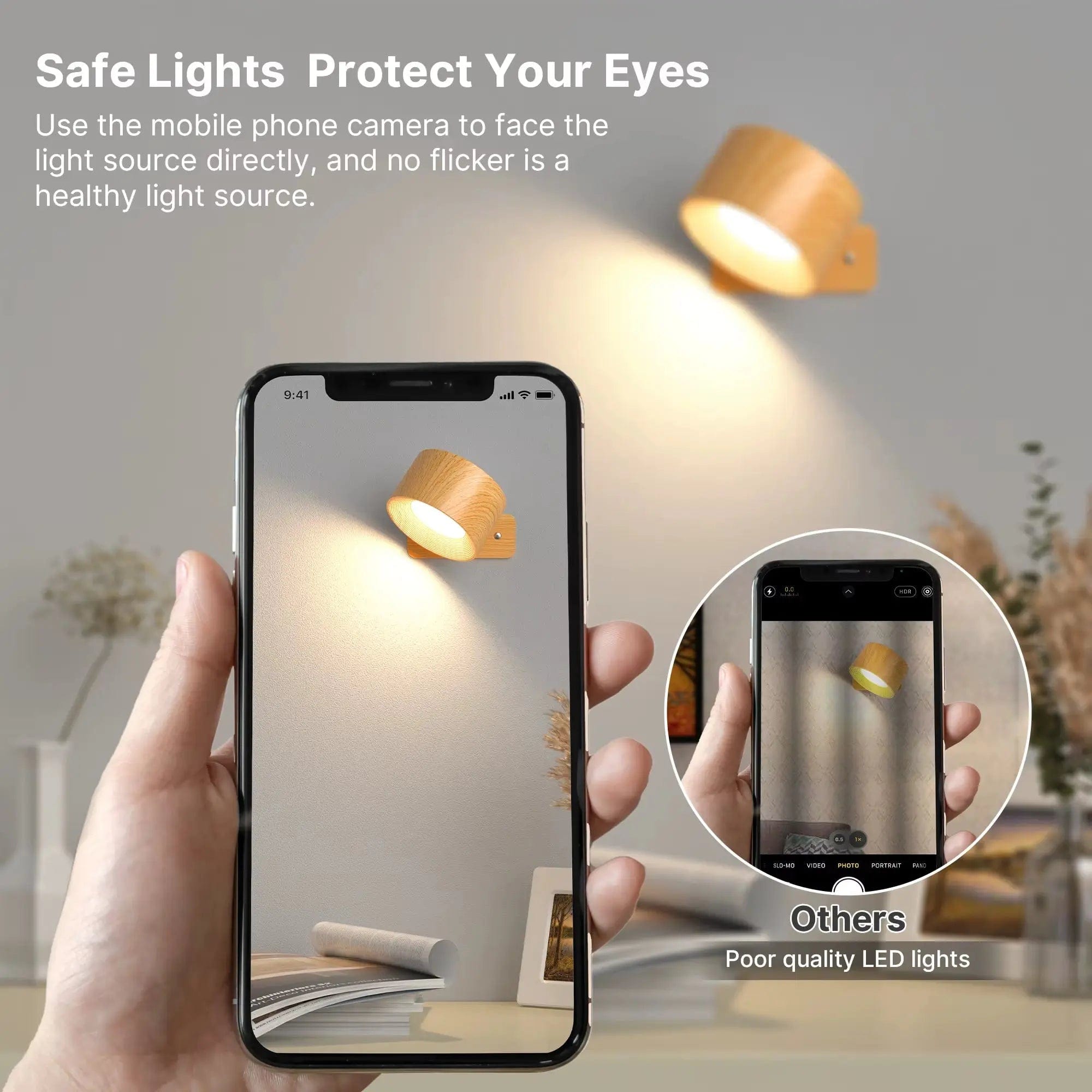 Wireless Rechargeable Adjustable Wall Light for Modern Interiors