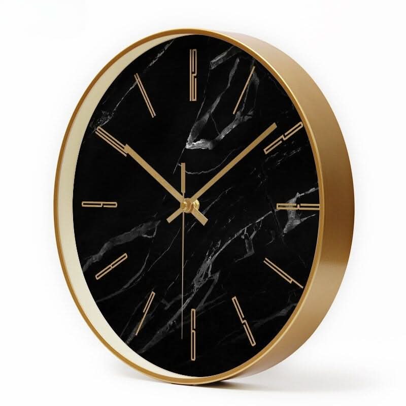 Orologio da Parete in Marmo di Lusso con Meccanismo Silenzioso