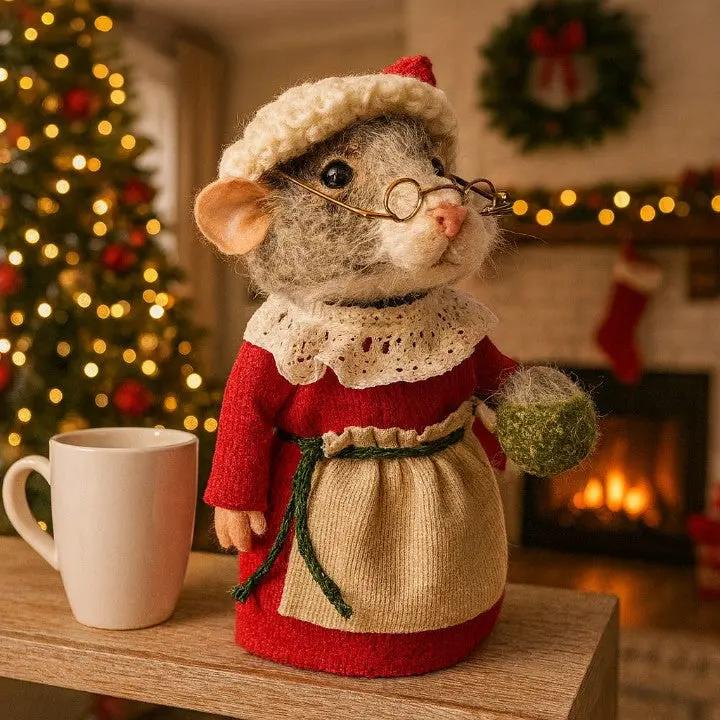 SNUGMICE – Ornamenti di Topi in Feltro Fatti a Mano per un Decor Accogliente