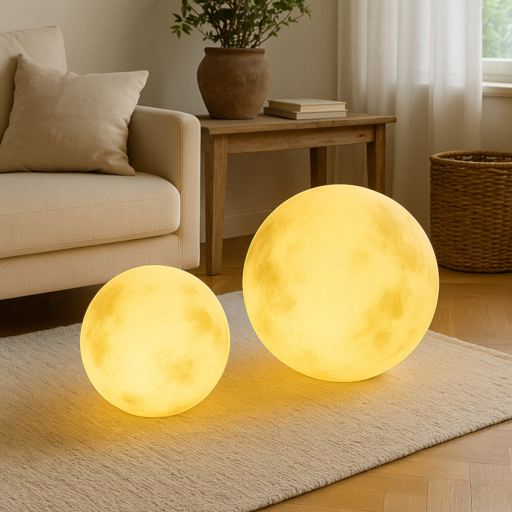 Lampada da giardino a forma di luna per spazi esterni suggestivi