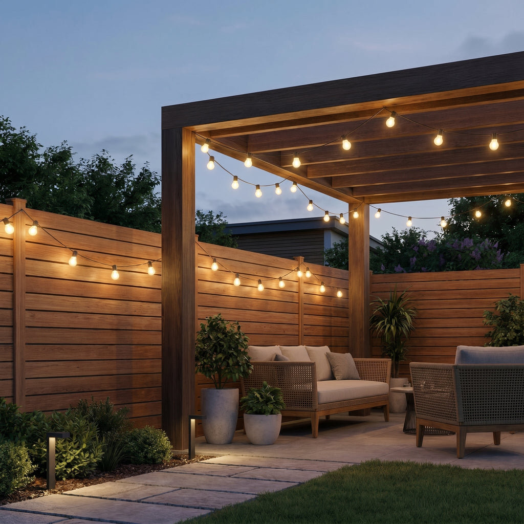 Catena di luci LED solari a palline di cristallo per giardino e terrazza