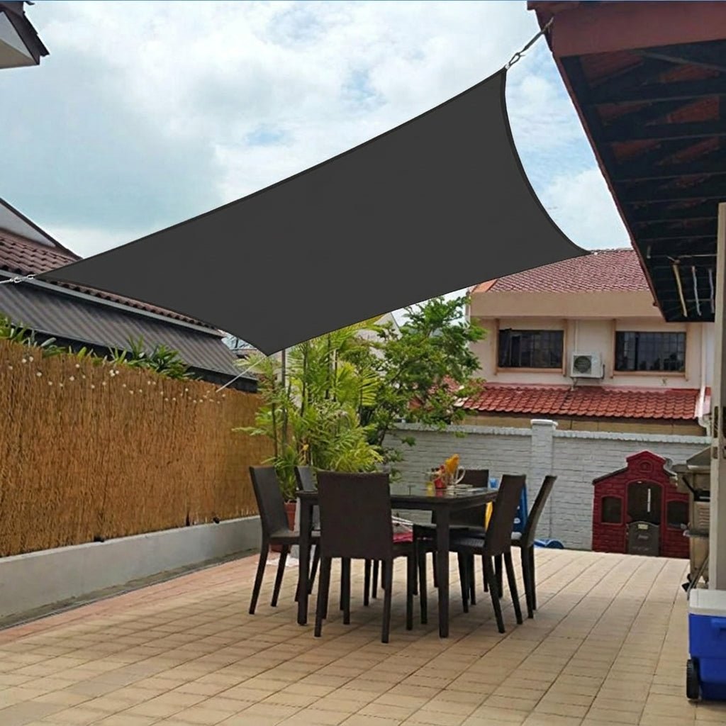 Telo da sole rettangolare con protezione UV per terrazza e giardino