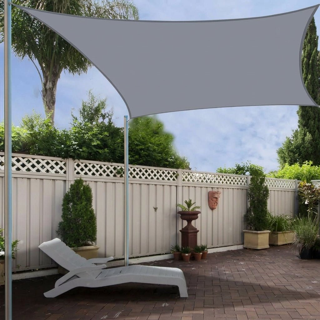 Telo da sole rettangolare con protezione UV per terrazza e giardino