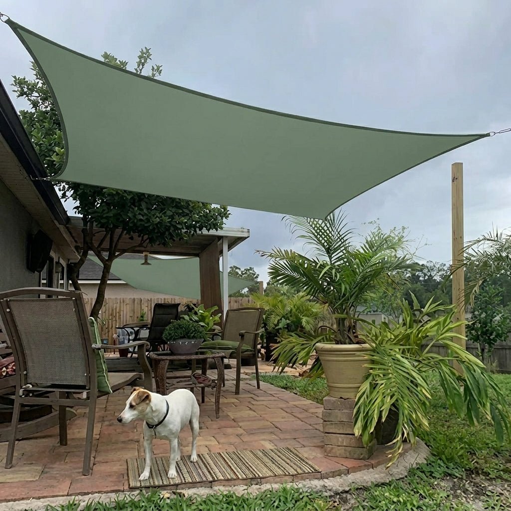 Telo da sole rettangolare con protezione UV per terrazza e giardino