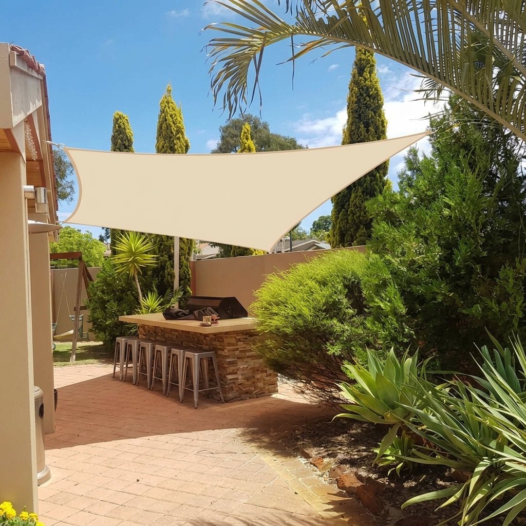 Telo da sole rettangolare con protezione UV per terrazza e giardino
