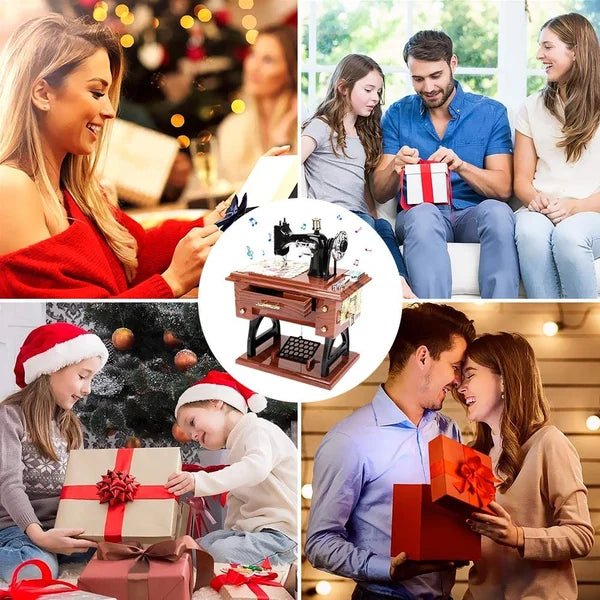 SewTune™ – Giocattolo musicale vintage a forma di macchina da cucire con melodia | 50% DI SCONTO