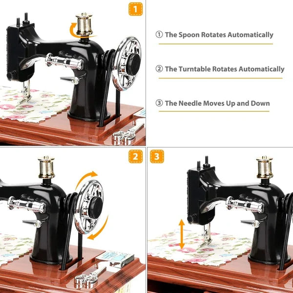 SewTune™ – Giocattolo musicale vintage a forma di macchina da cucire con melodia | 50% DI SCONTO