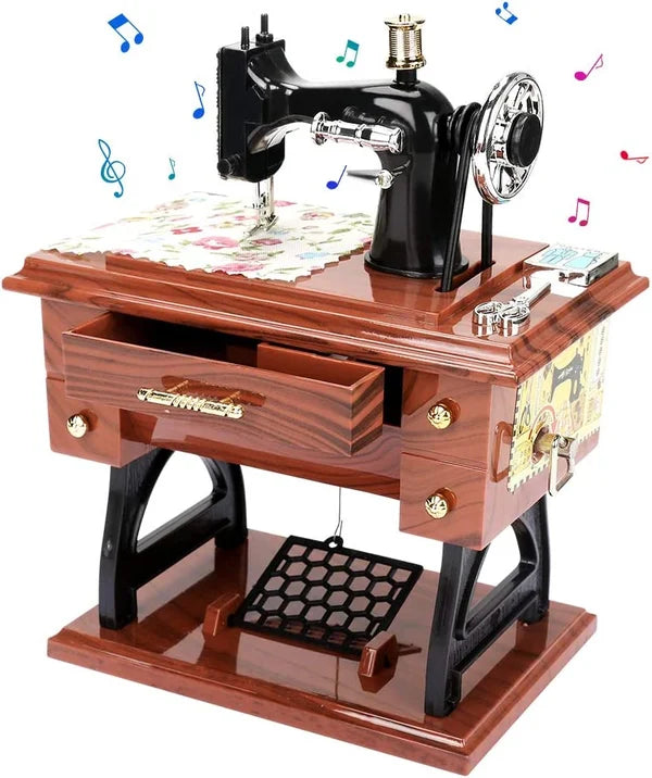 SewTune™ – Giocattolo musicale vintage a forma di macchina da cucire con melodia | 50% DI SCONTO