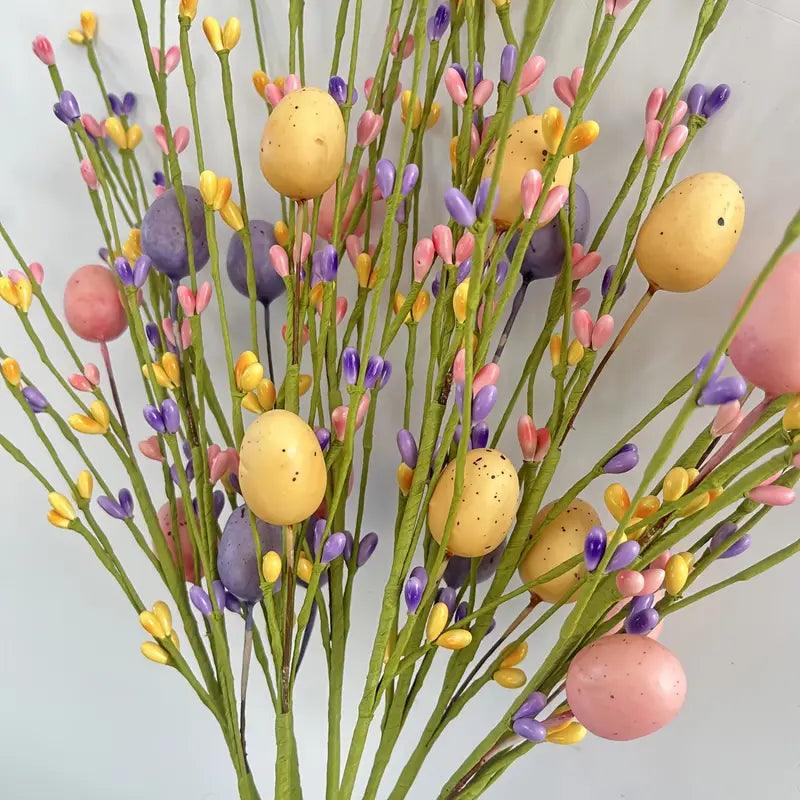 SPRINGOVA – Steli di Uova di Pasqua Vibranti per Decorazioni Primaverili