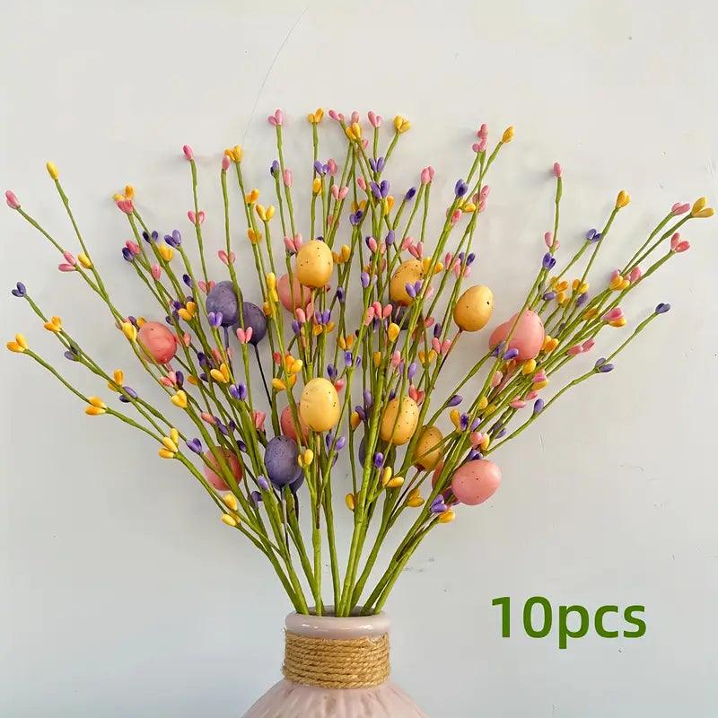 SPRINGOVA – Steli di Uova di Pasqua Vibranti per Decorazioni Primaverili