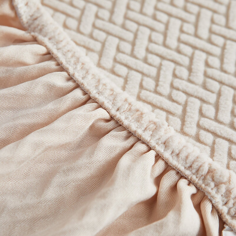Sectional Sofa Cover with Stretchable Fabric
