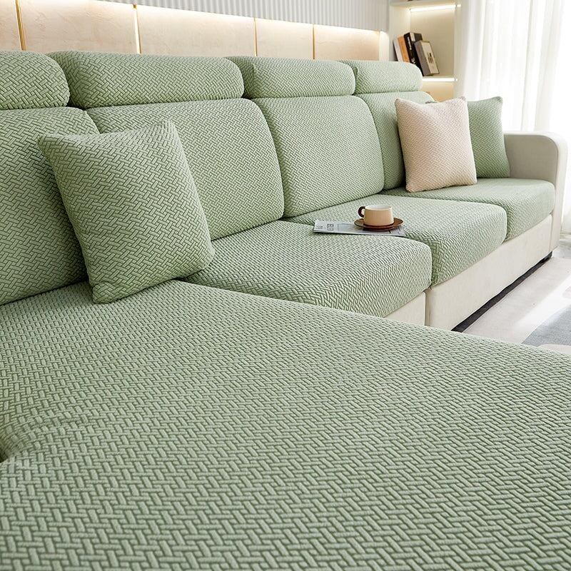 Sectional Sofa Cover with Stretchable Fabric