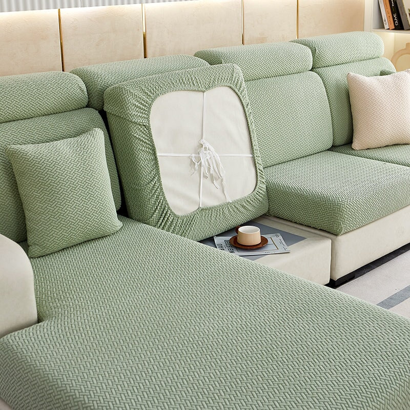 Sectional Sofa Cover with Stretchable Fabric