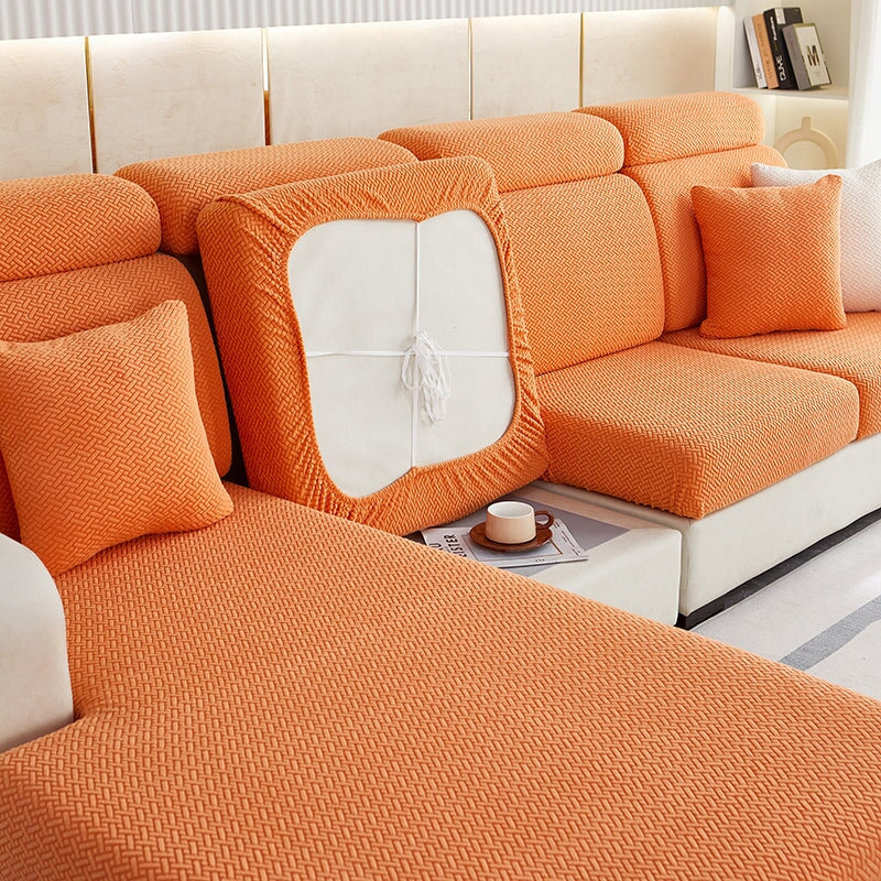 Sectional Sofa Cover with Stretchable Fabric