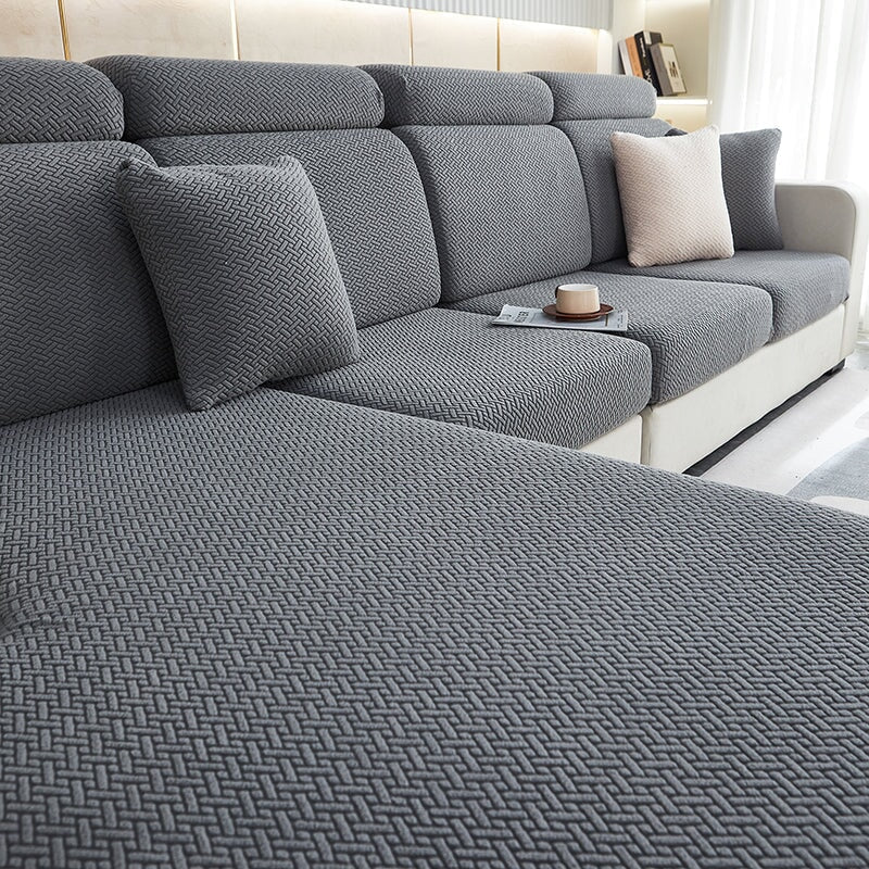 Sectional Sofa Cover with Stretchable Fabric