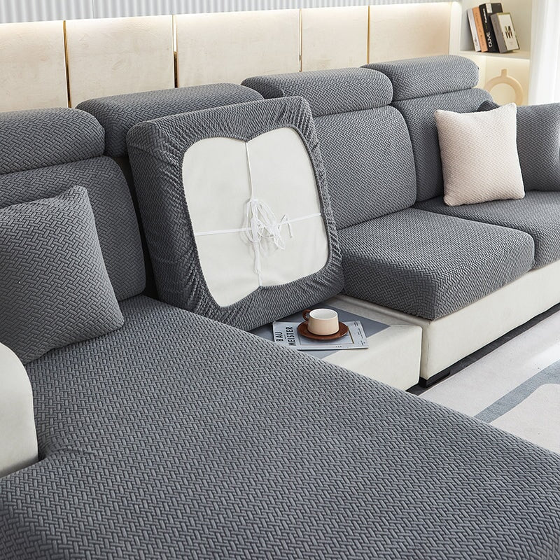 Sectional Sofa Cover with Stretchable Fabric