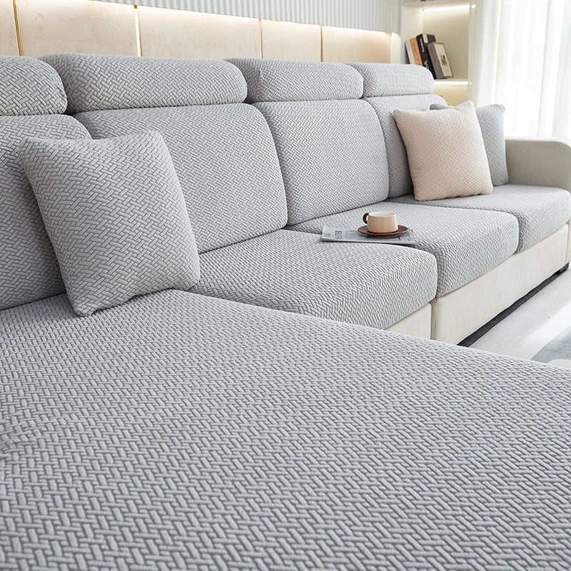 Sectional Sofa Cover with Stretchable Fabric