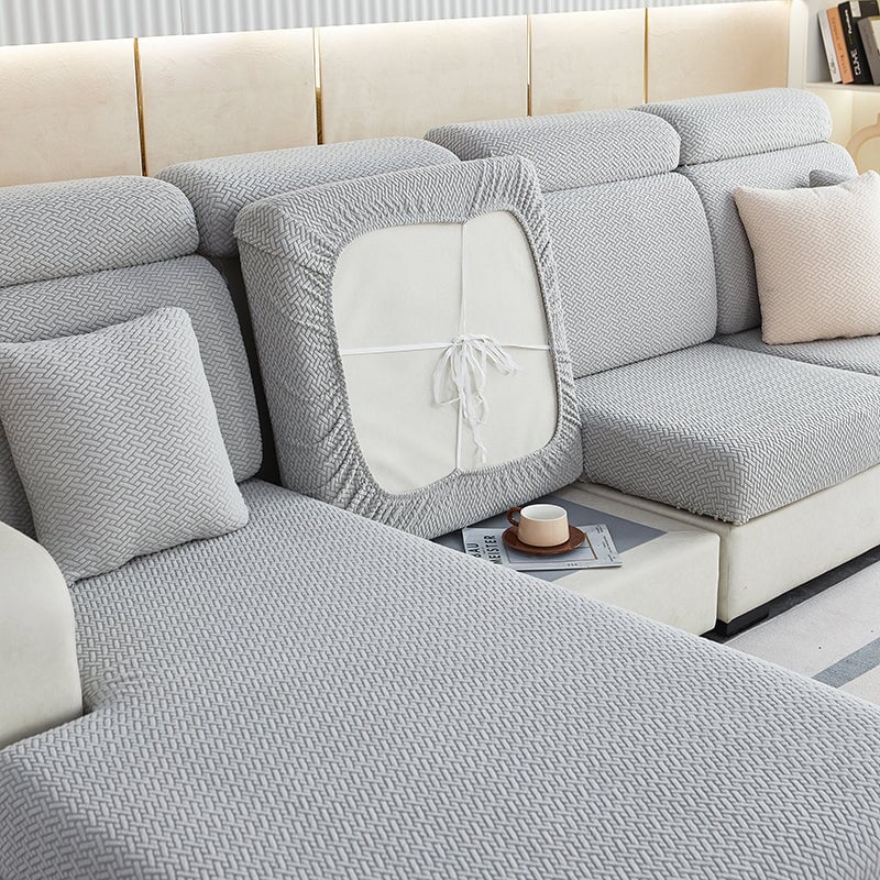 Sectional Sofa Cover with Stretchable Fabric