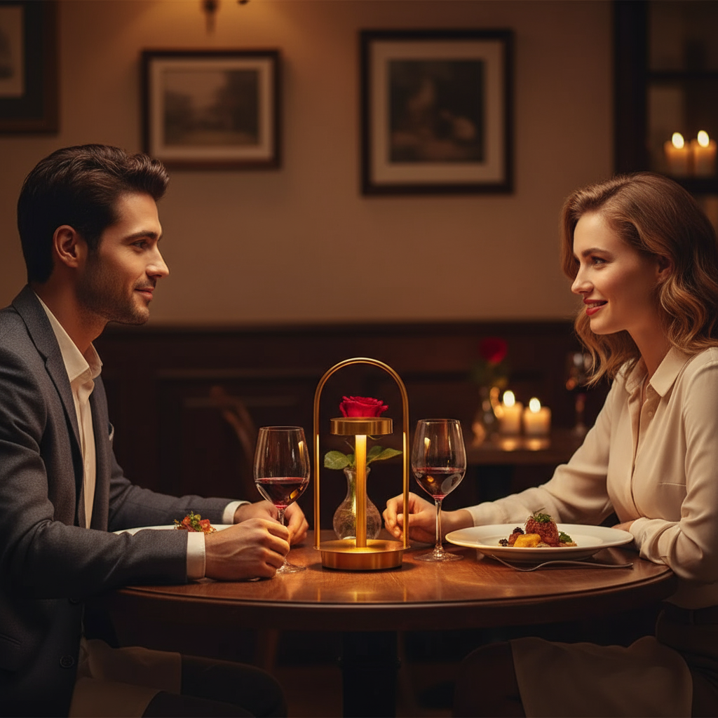 Estraglo – Lampada da tavolo LED Dimbart con design moderno e ricarica USB