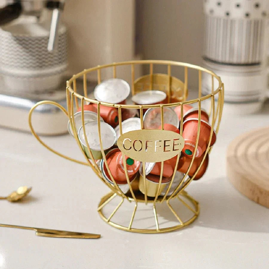 SWEETNOOK – Mensola per la casa elegante per capsule di caffè e dolcetti