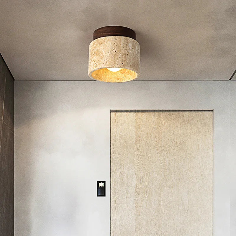 ZenAura – Lampada da soffitto giapponese in design color crema