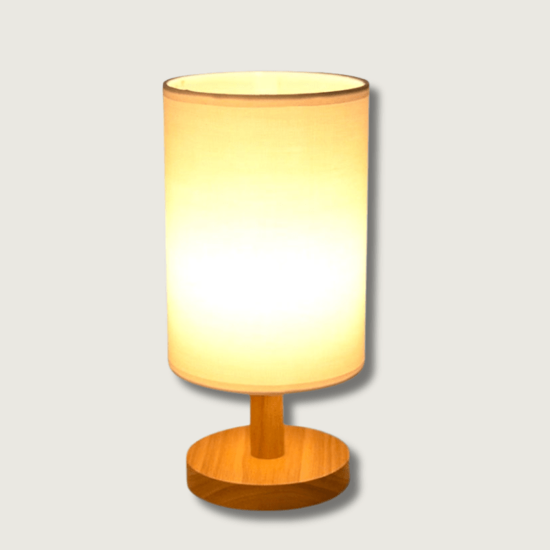 Lampada da Tavolo LED Scandinava – Design in Legno Massello