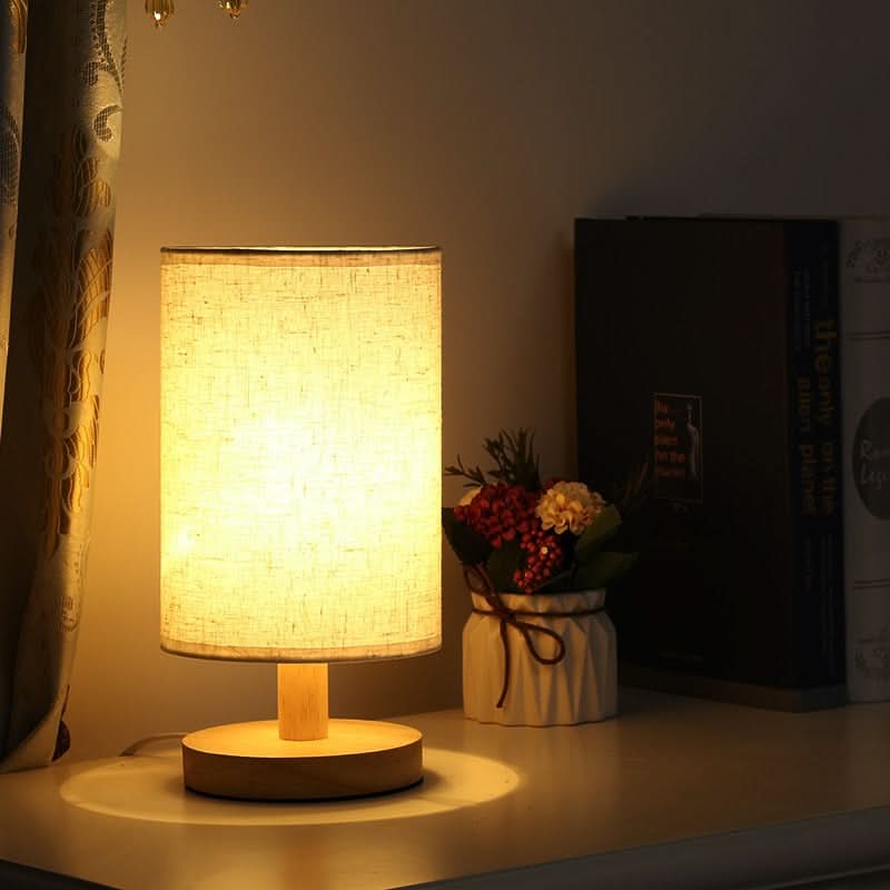 Lampada da Tavolo LED Scandinava – Design in Legno Massello