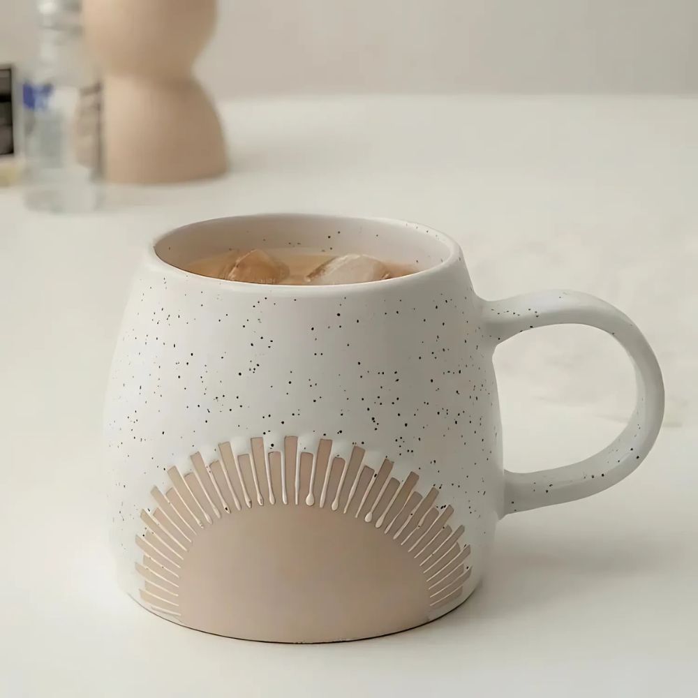 Nilo | Grande tazza in ceramica da 450 ml con finitura opaca per caffè, tè e uso quotidiano in cucina