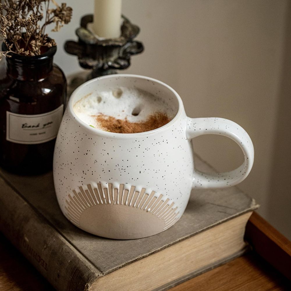 Nilo | Grande tazza in ceramica da 450 ml con finitura opaca per caffè, tè e uso quotidiano in cucina
