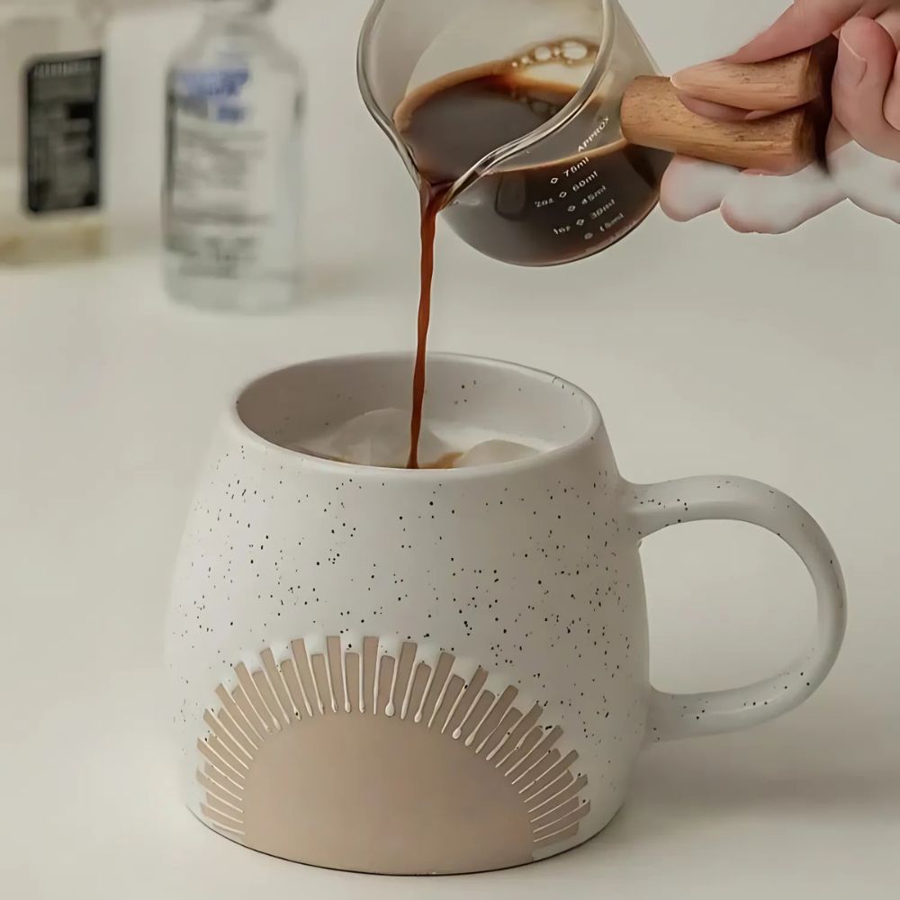 Nilo | Grande tazza in ceramica da 450 ml con finitura opaca per caffè, tè e uso quotidiano in cucina