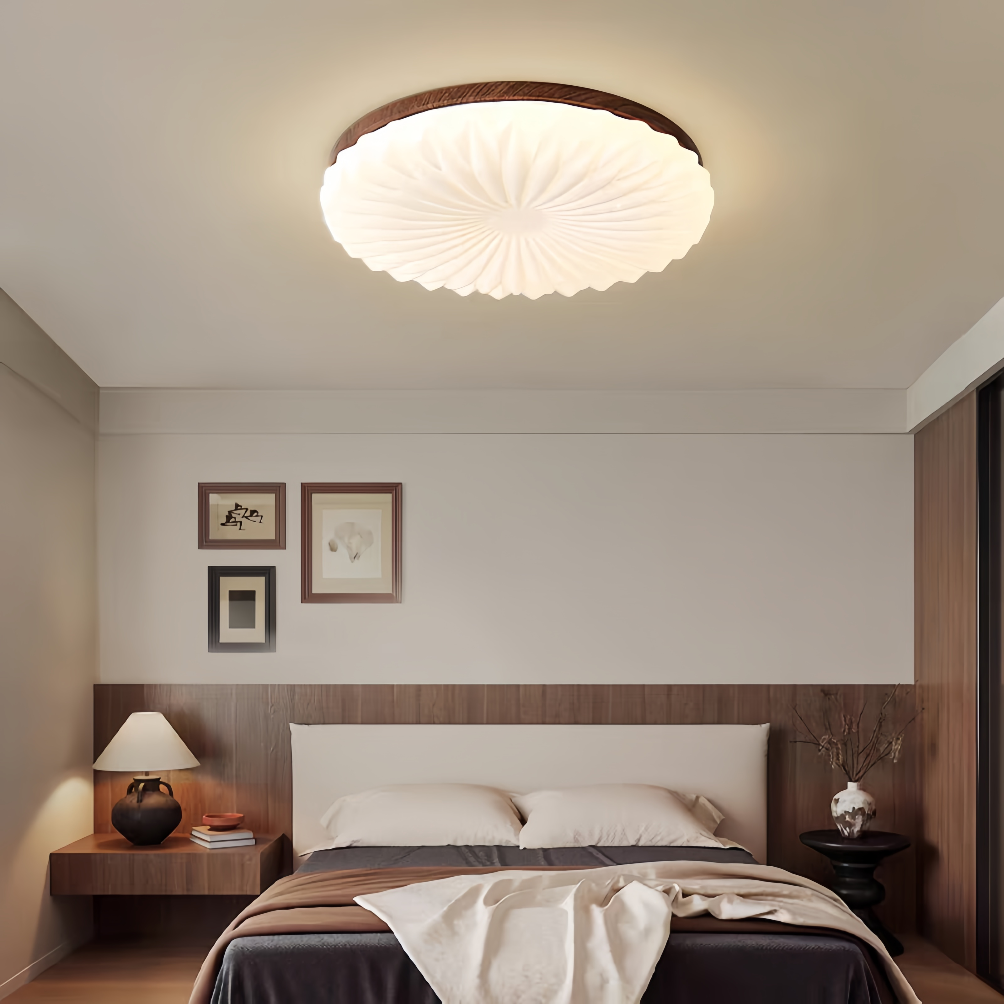 Velionyx | Lampada da soffitto LED di lusso con 3 modalità di colore Bianco Crema a incasso per soggiorno e camera da letto