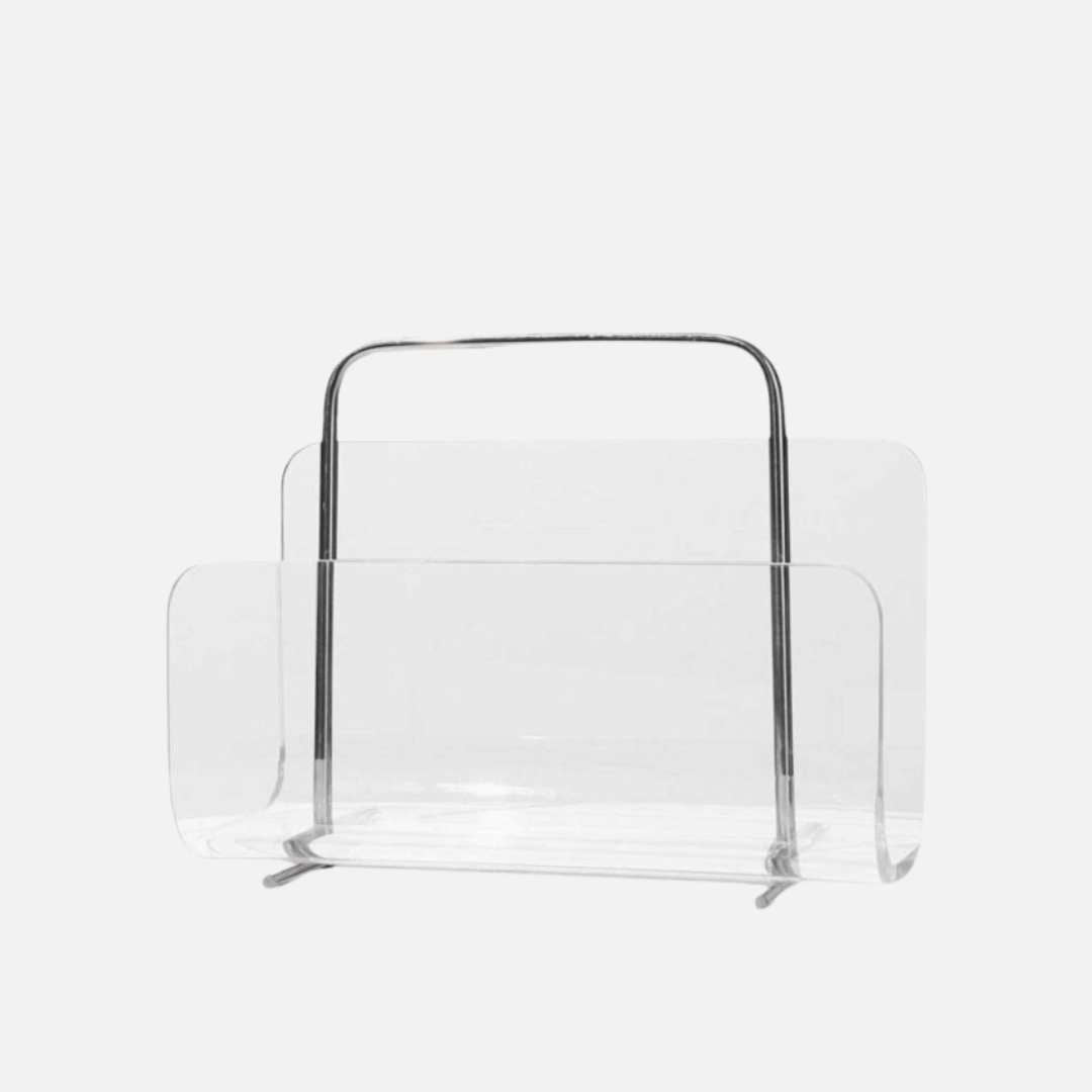STYLEFILE – Porta riviste in acrilico con silhouette raffinata