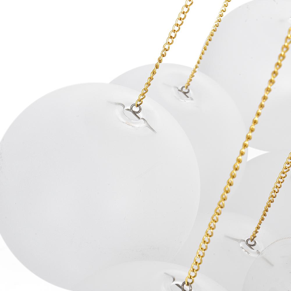 Viresta | Lampadario Contemporaneo a Globo a Bolle con Sfere in Vetro Satinato