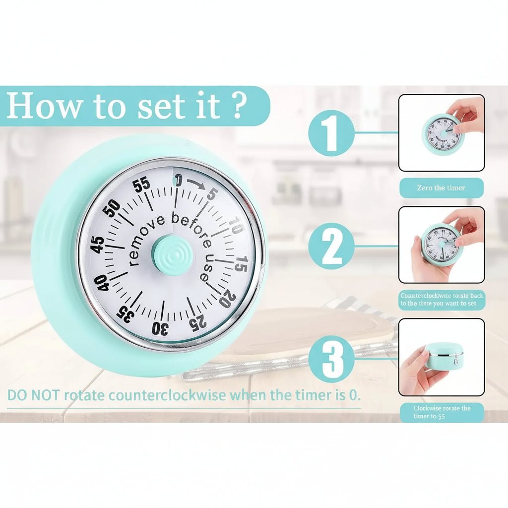 TIMECLIP – Timer Magnetico Compatto con Schermo Luminoso e Suono Forte